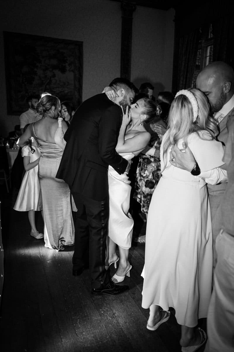 Bride and groom first dance at Elmers Court New Forest, a Hampshire wedding venue