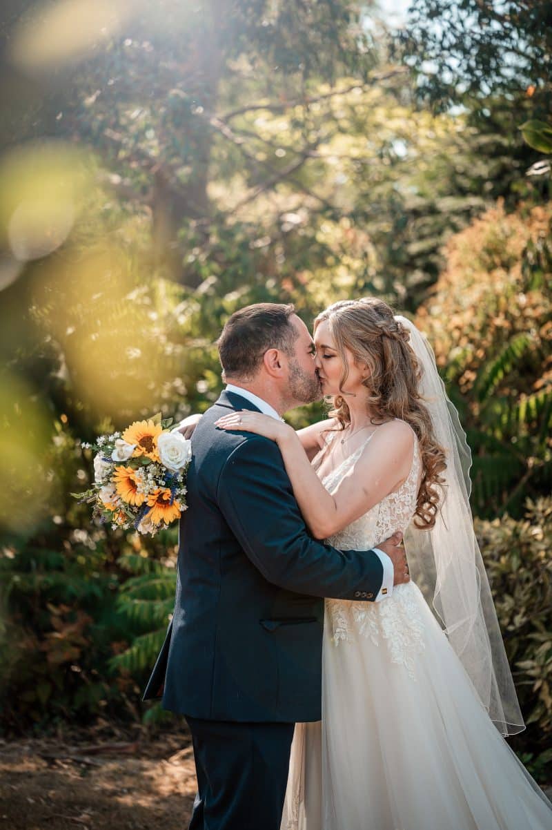 Romantic couple photo at The Orangery Suite, Wimborne Dorset wedding photographer