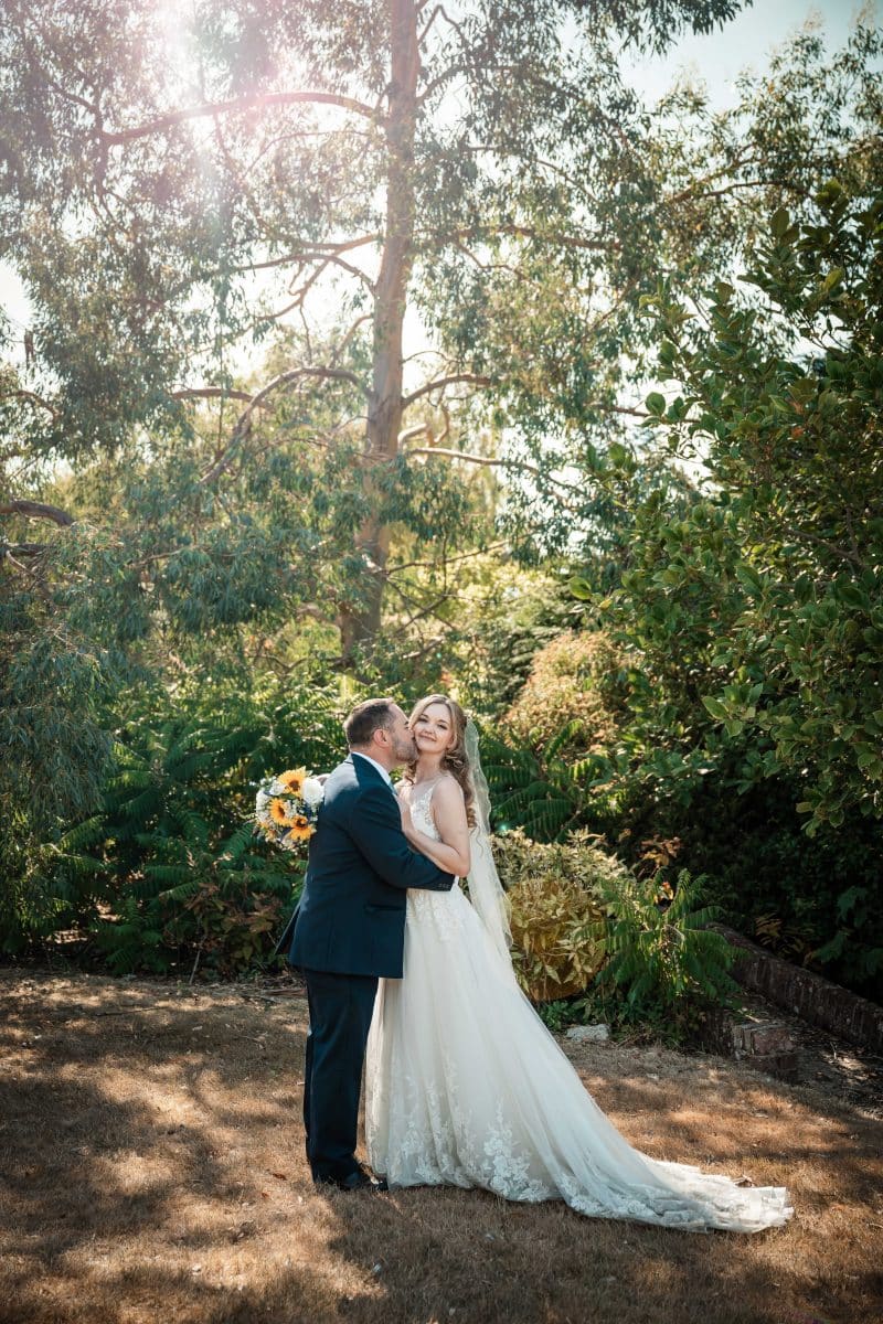 Romantic couple photo at The Orangery Suite, Wimborne Dorset wedding photographer